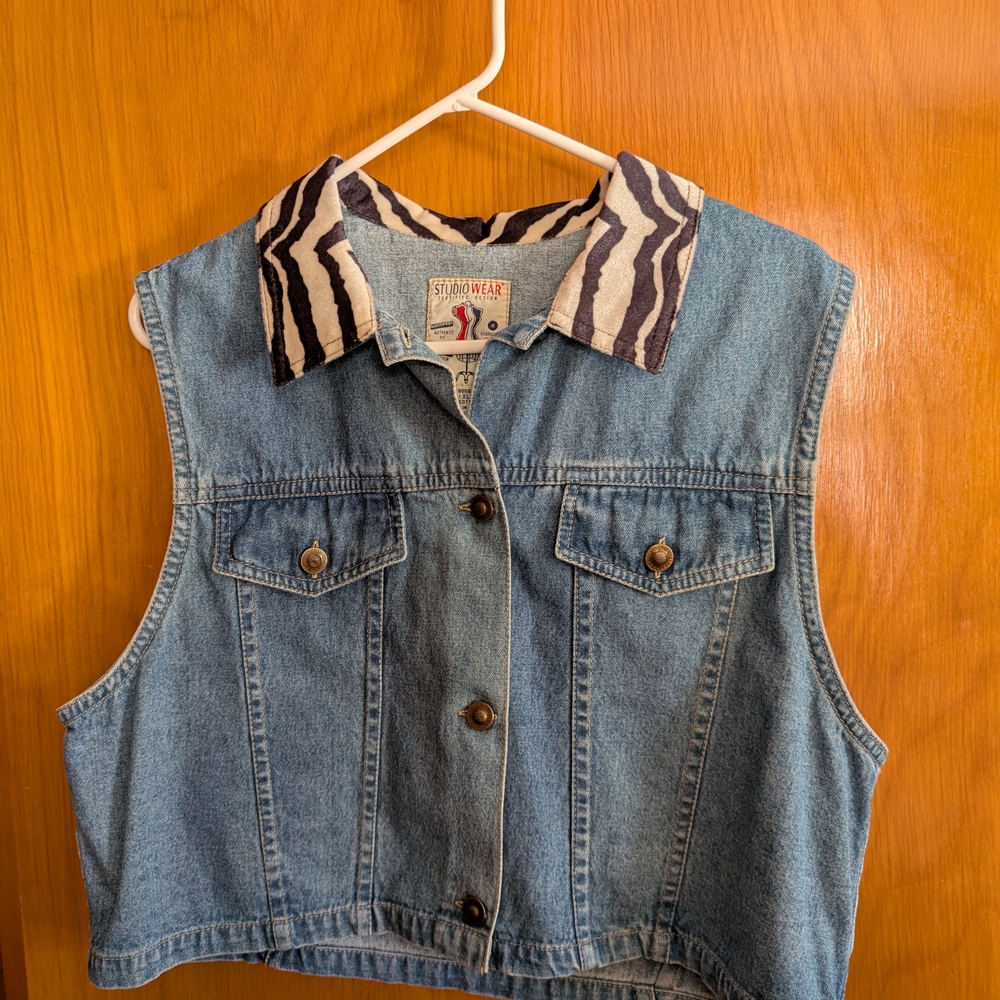 Vintage Studio Wear Light Blue Denim Jacket